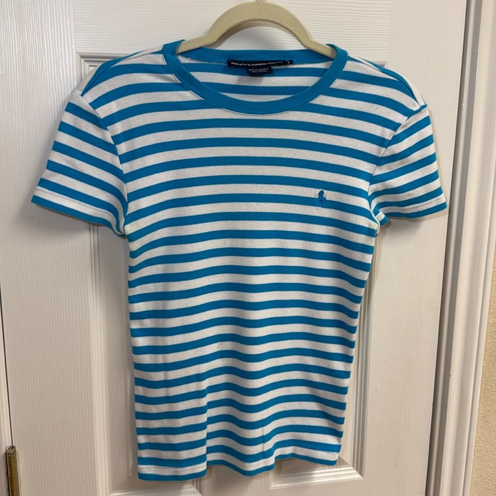 Ralph Lauren small striped polo tee